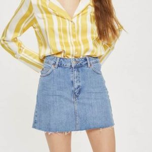 Topshop Denim Miniskirt